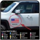 adhesivos para la puerta de la Bandera Americana para jeep wrangler vehículos todoterreno y suv del Cráneo Willys de