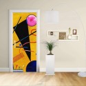 Adesivo Design porta - Kandinsky Contatto - Contact Decorazione adesiva per porte arredo casa