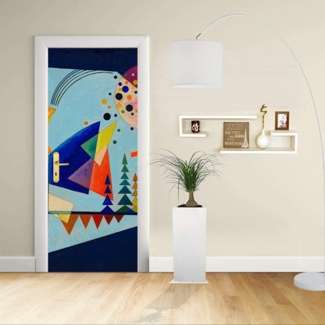 Adhésif Conception de la porte - Kandinsky les Trois Sons - KANDINSKYJ Décoration adhésif pour portes et meubles pour la maison