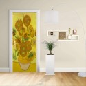 Adesivo Design porta - Van Gogh Girasoli - Decorazione adesiva per porte