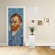 Adhesivo para el Diseño de la puerta - Van Gogh - auto-Retrato - adhesivo Decorativo para puertas