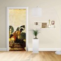 Adesivo Design porta - CARAVAGGIO - CANESTRO DI FRUTTA - Decorazione adesiva per porte