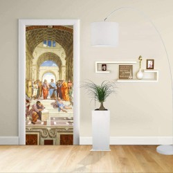 Adhesivo para el Diseño de la puerta - RAPHAEL - la ESCUELA DE ATENAS - Decoración, adhesivo para la puerta