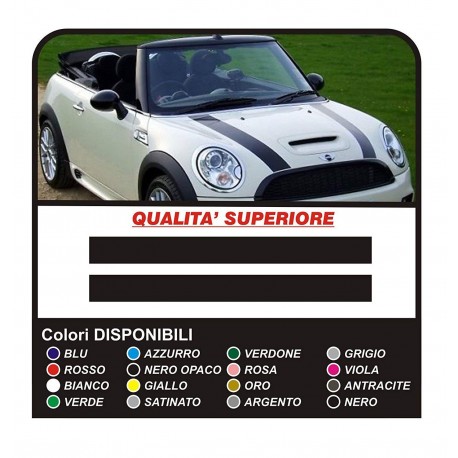 Stickers for mini cooper Stripes mini cooper Bonnet Stripes - adhesive strips bonnet