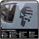 autocollants Crâne avec le Drapeau Américain pour l'arrière de la jeep renegade autocollants Jeep Renegade Drapeau Militaire