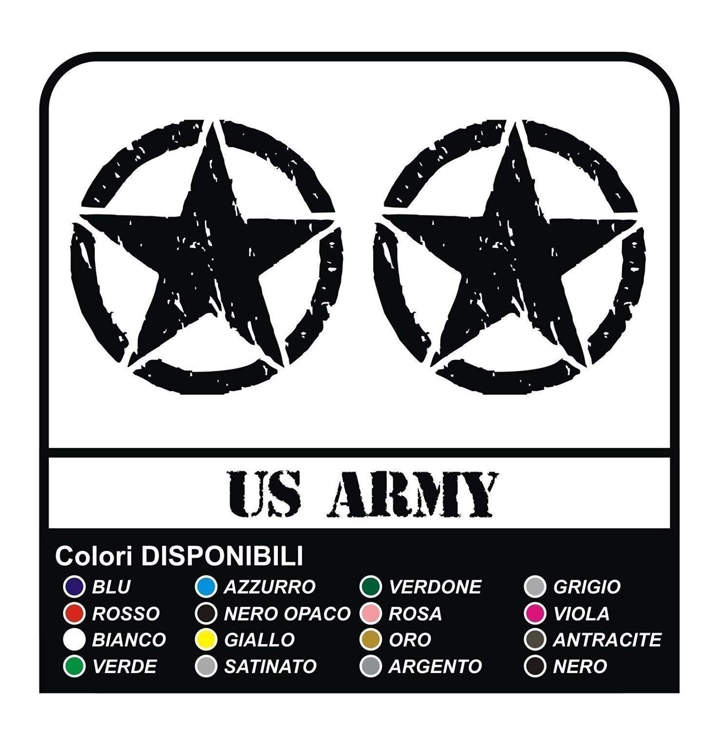 Stickers Star Military US Army for Jeep Renegade Set 2 Stickers Graphic Dx  SX
