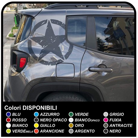 aufkleber-STERN-GROßE Wirkung, wird für seitenteil hinten jeep renegade sticker neue Jeep Renegade US ARMY 