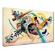 Le cadre Kandinsky - Composition-sur-Blanc - WASSILY KANDINSKY Blanc composition de l'Image d'impression sur toile avec ou sans