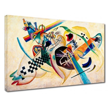 Bild, Kandinsky - Komposition-auf-Weiß - WASSILY KANDINSKY White composition Bild drucken auf leinwand, leinwand mit oder ohne