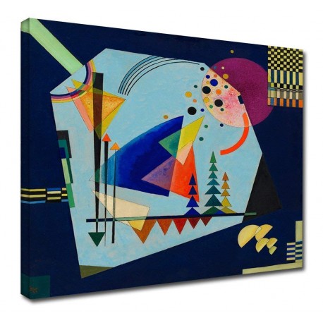 The framework Kandinsky - the Three Sounds - WASSILY KANDINSKY Three Sounds Picture print on canvas with or without frame