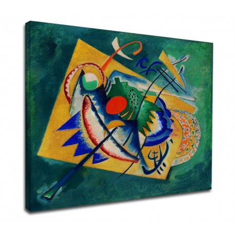 El marco de Kandinsky - Óvalo Rojo - WASSILY KANDINSKY Óvalo Rojo Pintar imprimir en lienzo, con o sin marco