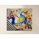 The framework Kandinsky - White Center - WASSILY KANDINSKY's White Center Painting print on canvas with or without frame