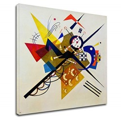 El marco de Kandinsky - Blanca II - WASSILY KANDINSKY En Blanco II Pintar imprimir en lienzo, con o sin marco