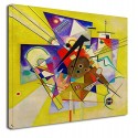 Quadro Kandinsky Accompagnamento Giallo WASSILY KANDINSKY Yellow Accompainment Quadro stampa su tela canvas con o senza telaio