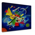 Le cadre Kandinsky - Peinture-Bleu - WASSILY KANDINSKY-Bleu Peinture d'impression d'Image sur la toile, avec ou sans cadre