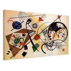 Le cadre Kandinsky - Ligne Ininterrompue - WASSILY KANDINSKY Ligne Ininterrompue de Peinture d'impression sur toile avec ou