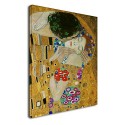 Le cadre Klimt - Le Baiser 2 - KLIMT: Le Baiser (Amoureux) de la Peinture d'impression sur toile avec ou sans cadre