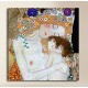 El marco de Klimt - Madre y el Niño, de KLIMT, la Madre y el Niño de la Pintura impresión en lienzo con o sin marco