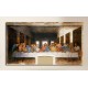 The framework Leonardo Da Vinci - The last Supper - Leonardo - Painting print on canvas with or without frame