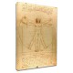 The framework Leonardo Da Vinci - The Vitruvian man - Leonardo - Painting print on canvas with or without frame