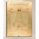 The framework Leonardo Da Vinci - The Vitruvian man - Leonardo - Painting print on canvas with or without frame