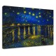 La pintura de Van Gogh Noche Estrellada sobre el Rhone - Van Gogh Noche Estrellada sobre el Ródano, Pintar imprimir en lienzo,