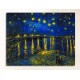 La pintura de Van Gogh Noche Estrellada sobre el Rhone - Van Gogh Noche Estrellada sobre el Ródano, Pintar imprimir en lienzo,