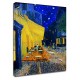 La peinture de Van Gogh - Terrasse du café le Soir de la Peinture d'impression sur toile avec ou sans cadre