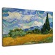 La pintura de Van Gogh - Campo de Trigo con Cipreses Pintar imprimir en lienzo, con o sin marco