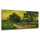 Painting Van Gogh - Landscape at dawn - Picture print on canvas with or without frame