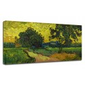 La pintura de Van Gogh - Paisaje al amanecer - impresión de Fotografía en lienzo, con o sin marco