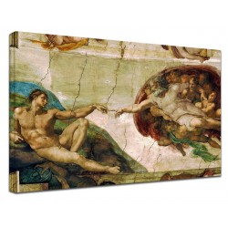 Photo de michel - ange, le Jugement dernier - Michelangelo Buonarroti Peinture d'impression sur toile avec ou sans cadre