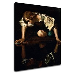 Imagen de Caravaggio - Narciso - Michelangelo Merisi - impresión de Fotografía en lienzo, con o sin marco