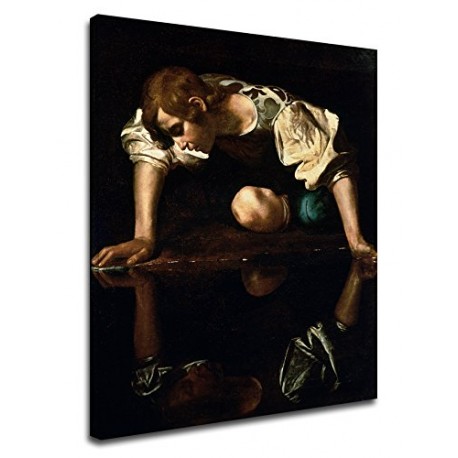 Image Caravage - Narciso - Michelangelo Merisi - Photo impression sur toile avec ou sans cadre