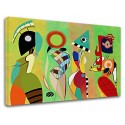 The framework Kandinsky - Las Musas - WASSILY KANDINSKY - Painting-print on canvas with or without frame