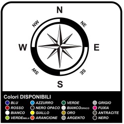 Adesivi Rosa dei Venti Bussola Adesiva per suv camper e roulotte stickers decals