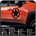 Adesivi per portiera jeep renegade stella militare effetto consumato per Jeep  renegade