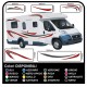 Adesivi CAMPER kit completo grafica in vinile adesivi decalcomanie strisce Set CAMPER VAN ROULOTTE - grafica 04