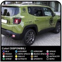 KIT COMPLETO adesivi stella militare renegade scritta US ARMY per Jeep Wrangler JK 3 adesivi renegade adesivi wrangler US ARMY