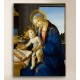 Quadro Botticelli La Madonna del Libro - Madonna con Bambino di Sandro Botticelli - Stampa su Tela Canvas con o Senza Telaio