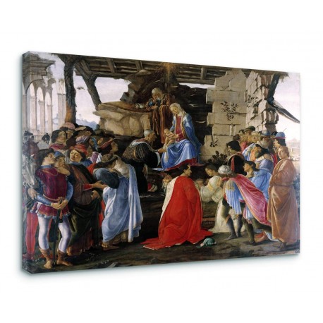 Quadro L'Adorazione dei Magi di Sandro Botticelli - Adoration Magi - Botticelli Stampa su Tela Canvas con o Senza Telaio 