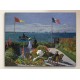 Quadro Claude Monet - Terrasse à Sainte-Adresse - Terrazza di Monet - Stampa su Tela Canvas con o Senza Telaio