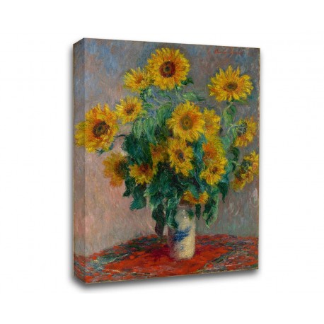 Quadro Monet - Bouquet des soleils - Bouquet di Fiori - Claude Monet - Stampa su Tela Canvas con o Senza Telaio