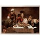 La pintura de Caravaggio - la Cena en Emaús - impresión de Fotografía en lienzo, con o sin marco