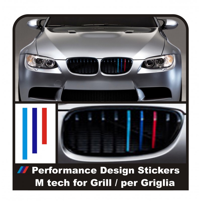 Adesivi per griglia auto colori classici BMW Shop Online