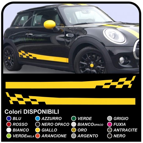 côté adhésif MINI cooper graphiques VOITURE à carreaux rayures MINI Correcteur graphique COOPER S JCW 1.4 1.6