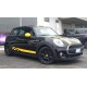 adhesive side MINI cooper graphics CAR checkered stripes MINI Checker graphics COOPER S ONE JCW 1.4 1.6