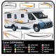 Autocollants LE kit complet de graphiques de vinyle autocollants décalques rayures camping-car, CARAVANE - graphiques 04 (var)