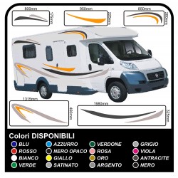 Autocollants LE kit complet de graphiques de vinyle autocollants décalques rayures camping-car, CARAVANE - graphiques 04 (var)