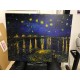 La pintura de Van Gogh Noche Estrellada sobre el Rhone - Van Gogh Noche Estrellada sobre el Ródano, Pintar imprimir en lienzo,